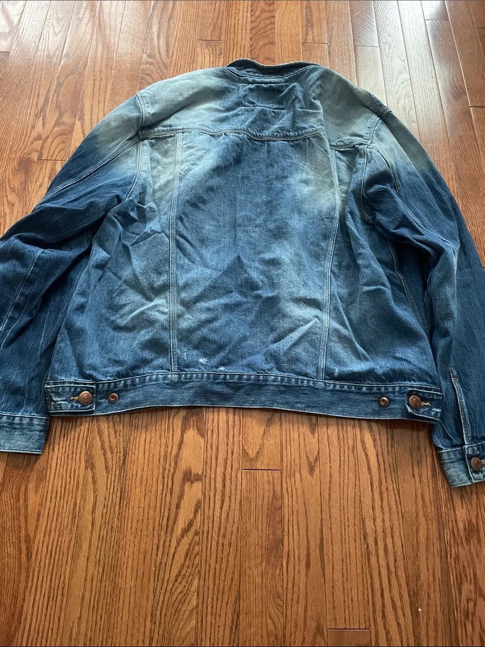 True Religion Medium Wash Denim Trucker Jacket Men’s Sz XXXL